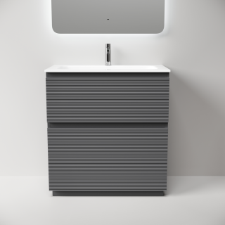 Тумба напольная под раковину Sancos Folk Floor FL80FGS 80 см Grey soft