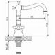 Смеситель для раковины Gappo G1163-6 бронза