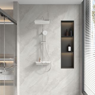 Душевая стойка FOSSA, хром глянец