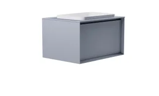 Тумба с раковиной Astra-Form Фрейм 4631177715259 80 см голубой матовый