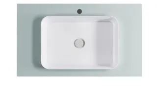 Тумба с раковиной Astra-Form Фрейм 4631177715303 90 см зелёный матовый