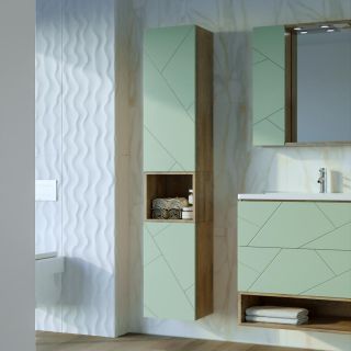 Ниша для тумбы Бриклаер Кристалл 4627125417047 35 см дуб гранж песочный