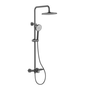 Душевая стойка Black&White Gravity 9104GM оружейная сталь