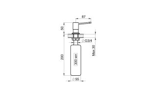 Дозатор Granula 05 D, АРКТИК (БЕЛЫЙ)