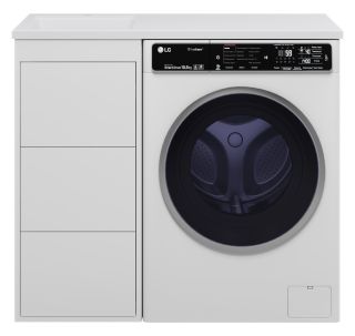 Напольная тумба под раковину Brevita Grafit GRA-01040-023Я под стиральную машину 40см белый