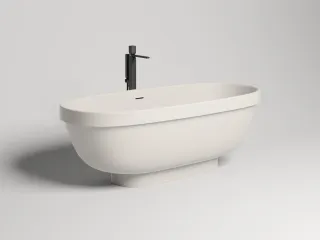 Ванна из искусственного камня Salini Greca S-Stone 103121MRH 180x80см RAL снаружи