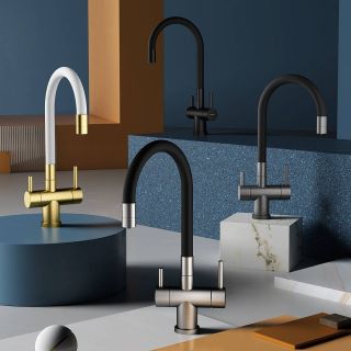 Смеситель для кухни Splenka S70.64.09 с подключением фильтра графит