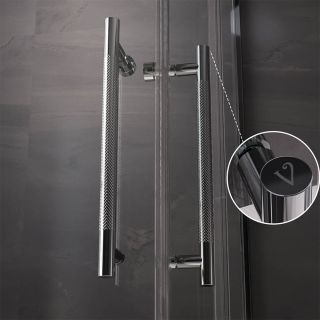 Душевой уголок Veconi Premium Trento PTC-SP-30B, 1400х900x2000, черный матовый, стекло прозрачное