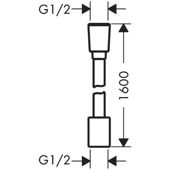 Шланг для душа Hansgrohe 28260000 хром