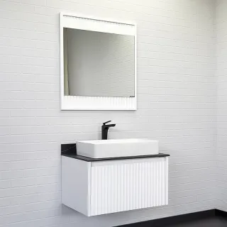 Тумба с раковиной Comforty Марсель 00-00013396 75 см Белая матовая