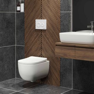 Кнопка смыва Berges Novum 040061 белый