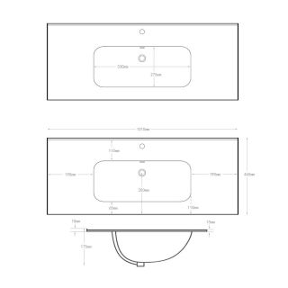 Раковина мебельная La Fenice Terra FNC-06-TER-100 101 см