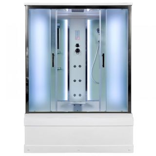 Душевая кабина Deto ЕМ4516 LED с гм. 160х85х220 см