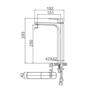 Смеситель для раковины Wonzon & Woghand Arnie WW-691104-MB чёрный матовый