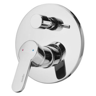 Встраиваемый смеситель Swedbe Platta 5518 подключение на два выхода хром