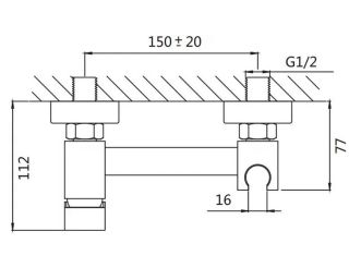 Гигиенический душ со смесителем Shevanik S137Q бронза