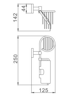 Держатель для туалетной бумаги Haiba HB8603-1 хром