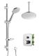 Душевой комплект Swedbe Platta 5557 с термостатом хром