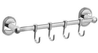 Планка с крючками для полотенец Haiba HB1915-4 хром