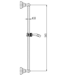 Душевая штанга Rav Slezak Morava MD0553 хром