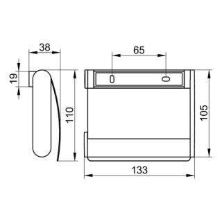 Держатель для туалетной бумаги Keuco Plan 14960070000 хром
