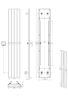 Полотенцесушитель электрический Boheme Flat 725-GM 25x150 см оружейная сталь