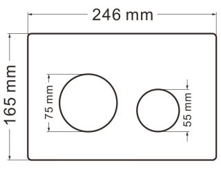 Кнопка смыва ABBER AC0121RG розовое золото
