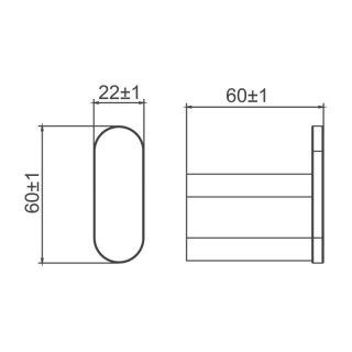 Крючок Gappo G30905-18 белый/хром