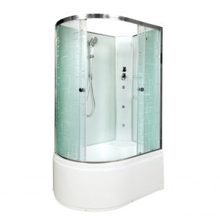 Душевая кабина Deto ЕМ4512 R N с гидромассажем (гм.) 120х80х208 см