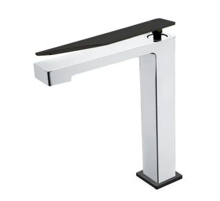 Смеситель для раковины Boheme Q 142-CRB.2 хром/чёрный