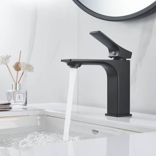 Смеситель для раковины Shevanik S6101H чёрный