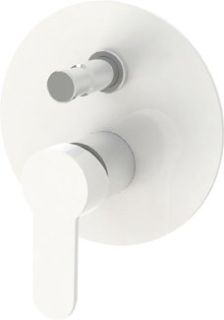 Встраиваемый смеситель с переключателем, хром/белый Cezares LACONICO-C-VDI-BLC