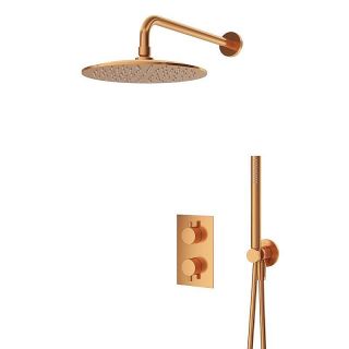 Душевая система Cezares LEAF-DSIP-T-25-SS золото