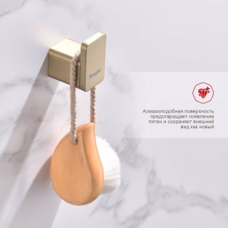 Крючок для ванной комнаты Raglo R301.05.03 золотой сатин