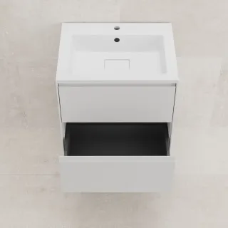 Тумба под раковину подвесная Style Line Лима ЛС-00002462 60 см белый матовый