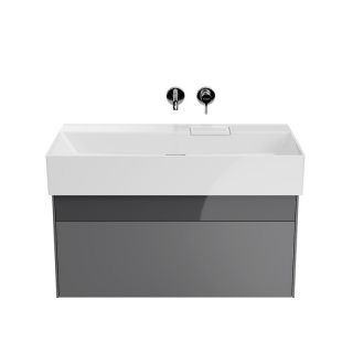 Тумба под раковину Kerama Marazzi Logica LOG.90.2\ST 90 см стальной серый