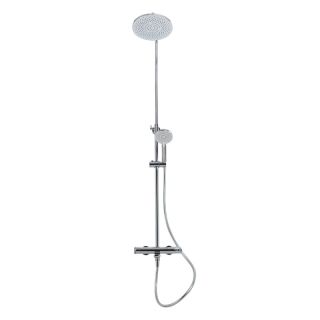 Душевая стойка CEZARES со смесителем, изливом, верхним и ручным душем LUX-CVD-01 хром