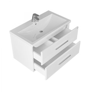 Подвесная тумба под раковину Санта Омега 207005 80 см белый