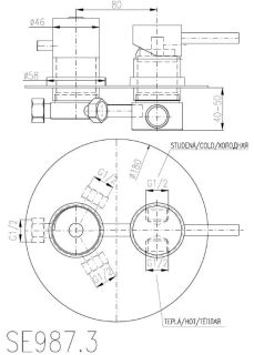Смеситель для душа Rav Slezak Seina SE987.3CMAT черный