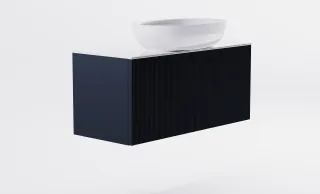 Тумба с раковиной Astra-Form М-40 Slim 4631177714627 90 см серый матовый