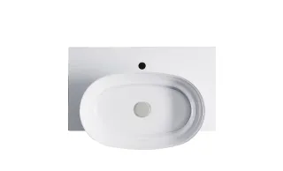 Тумба с раковиной Astra-Form М-40 Slim 4631177714481 70 см серый матовый