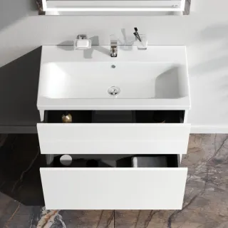 Тумба под раковину Am.Pm Gem M90FSX0802WG белый 80  см