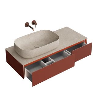 Тумба под раковину Kerama Marazzi Magica MA.120.2\VR.M 120 см венецианский красный матовый