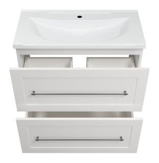 Напольная тумба под раковину Misty Марта 80см белый