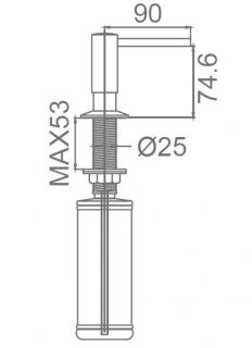 Дозатор для кухонной мойки Milacio MC.931.GM воронёная сталь
