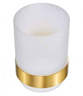 Держатель со стаканом Milacio Ultra MCU.961.GD брашированное золото