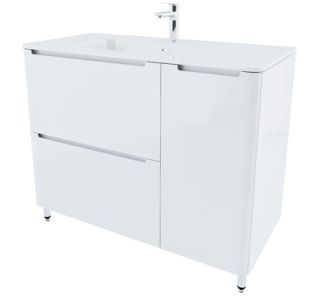 Напольная тумба с раковиной IDDIS Edifice EDI10WFi95K 100см белый