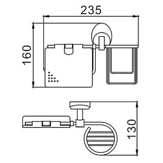Держатель туалетной бумаги Frap F1603-1 хром