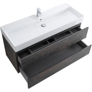 База под раковину Cezares подвесная с двумя выкатными ящиками, Ossido, 1200x460x500, MOLVENO 46-120-2C-SO-OSS