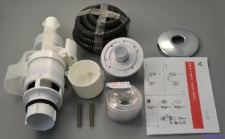 Кнопка пневматического смыва на расстоянии AlcaPlast белая MPO11